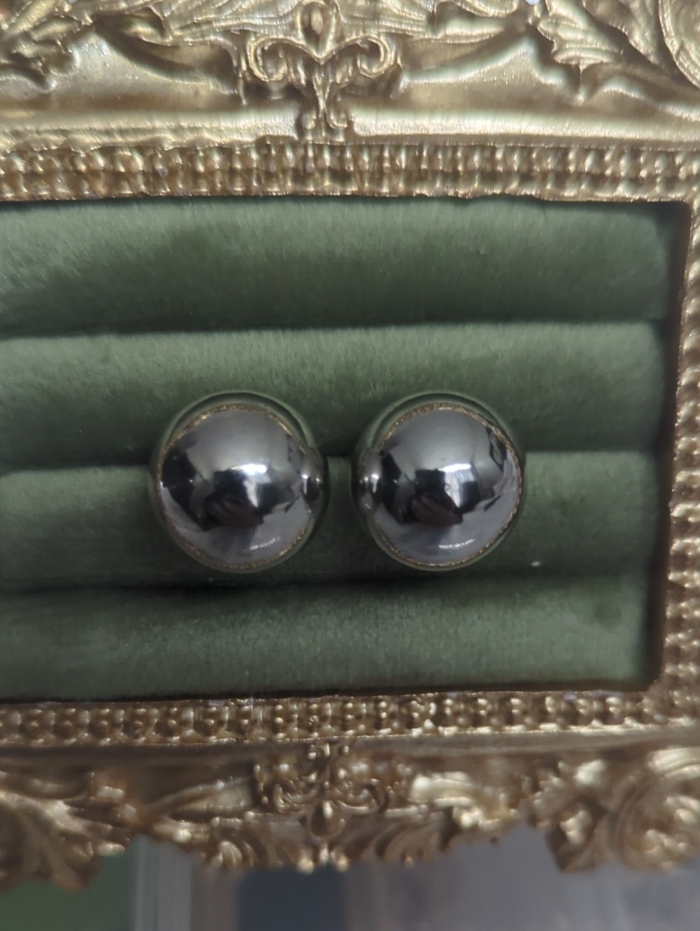 Classic Round Silver Stud Earrings